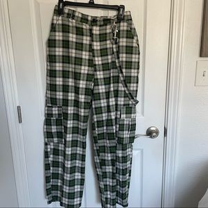 The Ragged Priest plaid check cargo pants